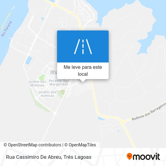 Rua Cassimiro De Abreu mapa