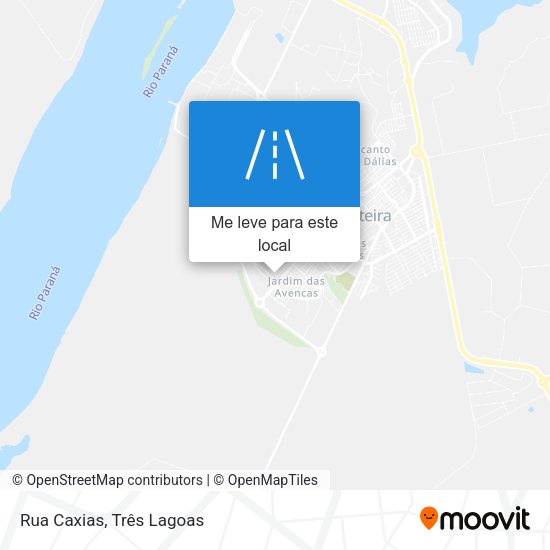 Rua Caxias mapa