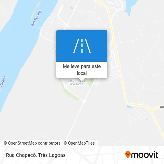 Rua Chapecó mapa