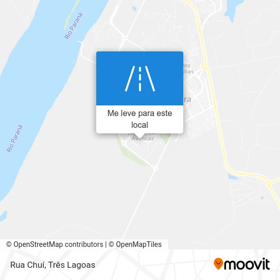 Rua Chuí mapa