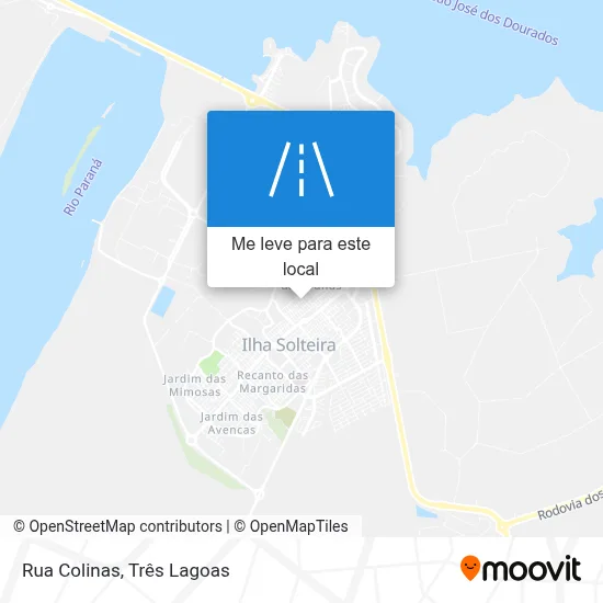 Rua Colinas mapa