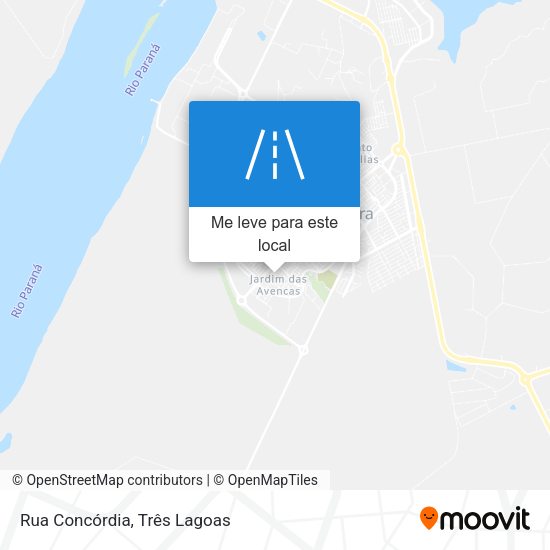 Rua Concórdia mapa