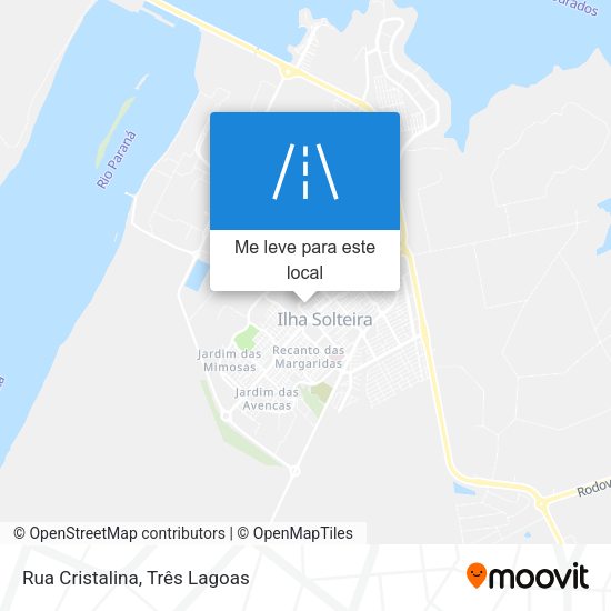 Rua Cristalina mapa