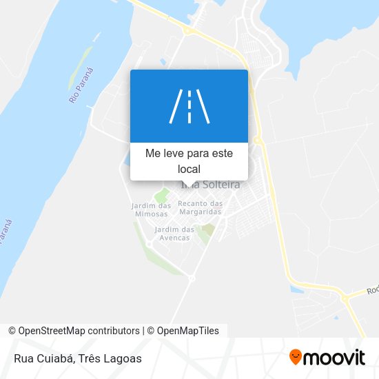 Rua Cuiabá mapa