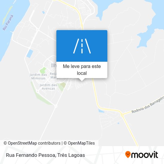 Rua Fernando Pessoa mapa