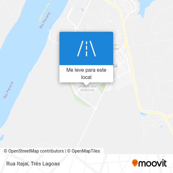 Rua Itajaí mapa