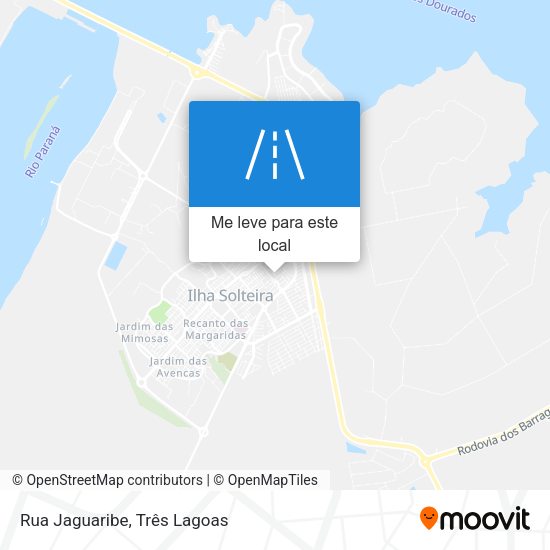 Rua Jaguaribe mapa