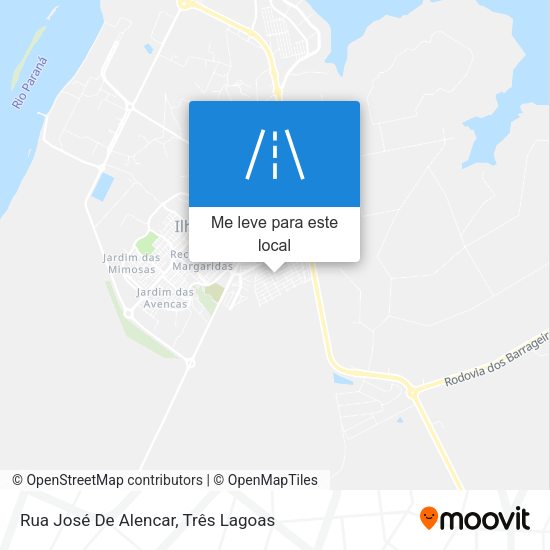 Rua José De Alencar mapa