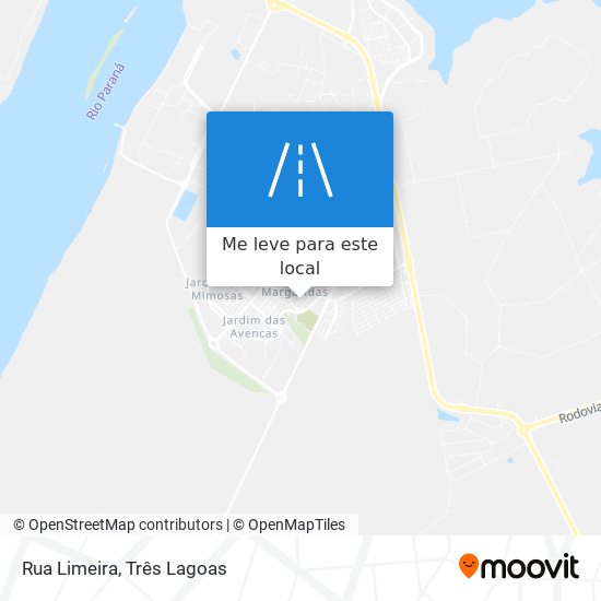 Rua Limeira mapa