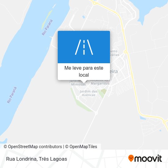 Rua Londrina mapa