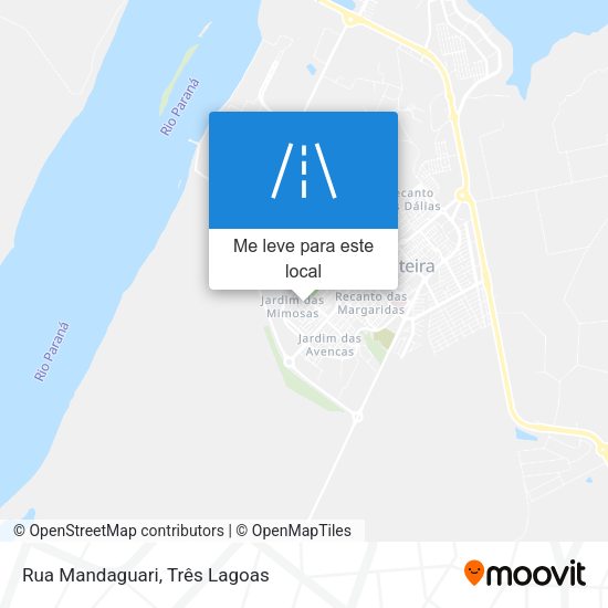 Rua Mandaguari mapa