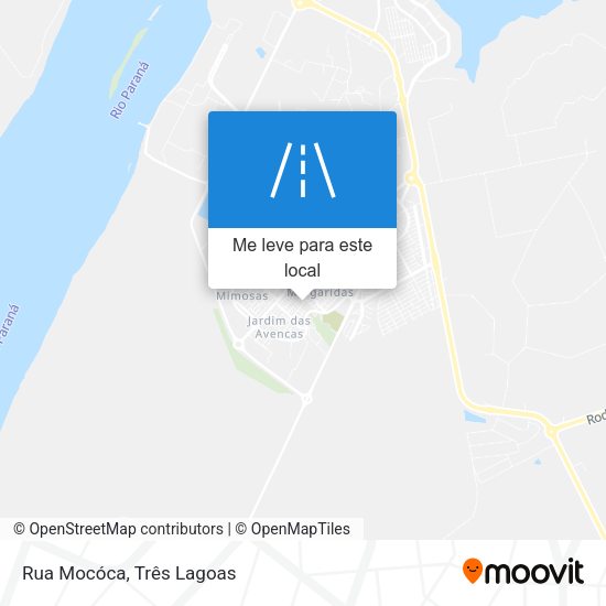 Rua Mocóca mapa