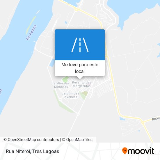 Rua Niterói mapa