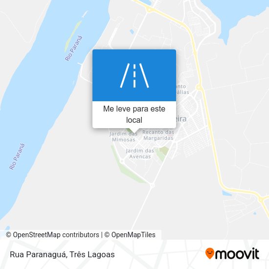 Rua Paranaguá mapa