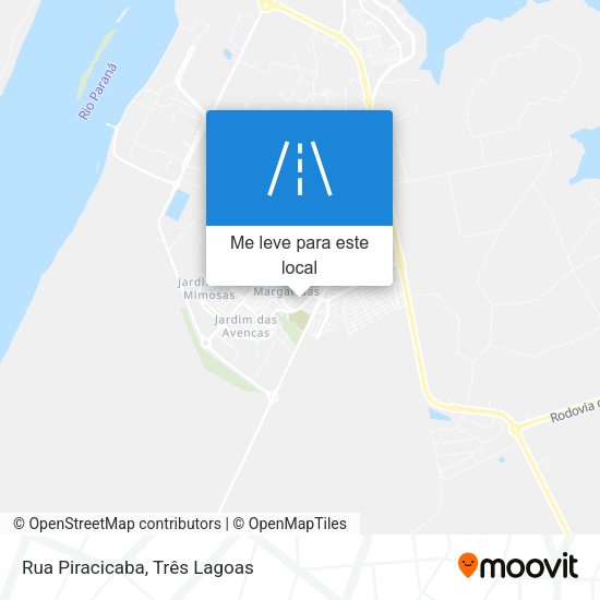 Rua Piracicaba mapa