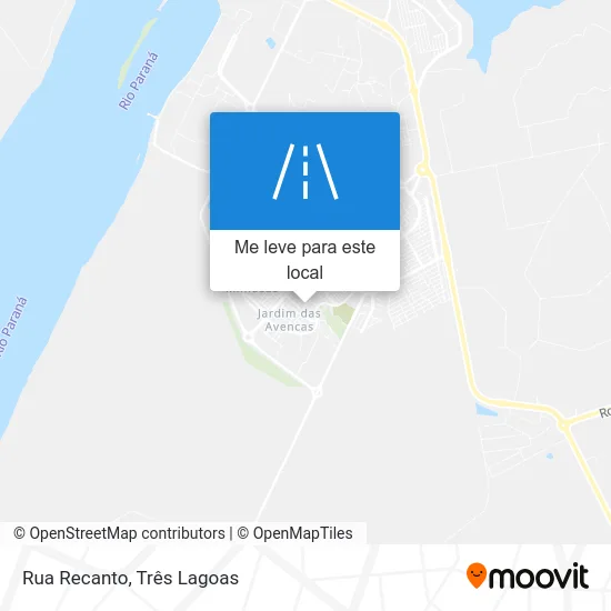 Rua Recanto mapa