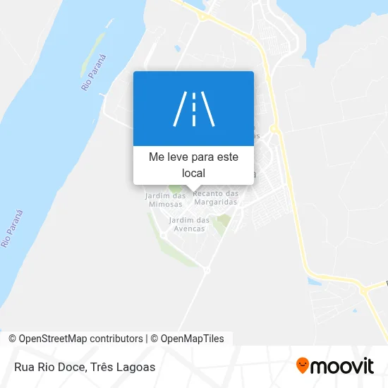 Rua Rio Doce mapa