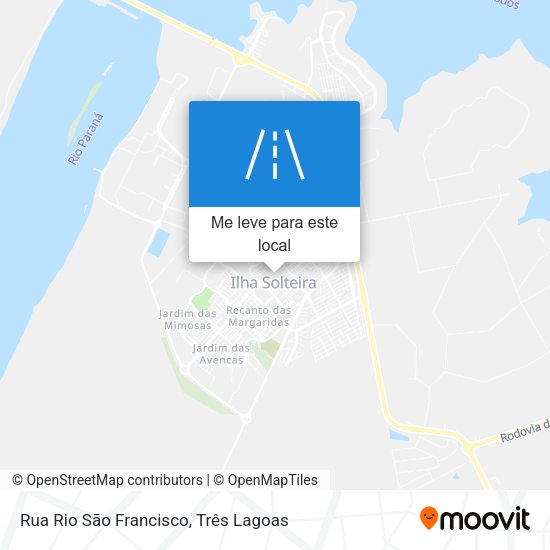 Rua Rio São Francisco mapa