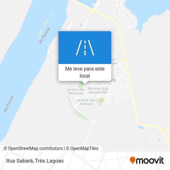 Rua Sabará mapa