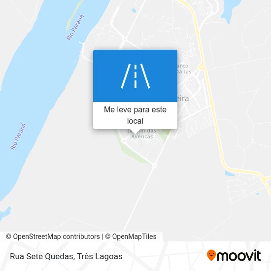 Rua Sete Quedas mapa