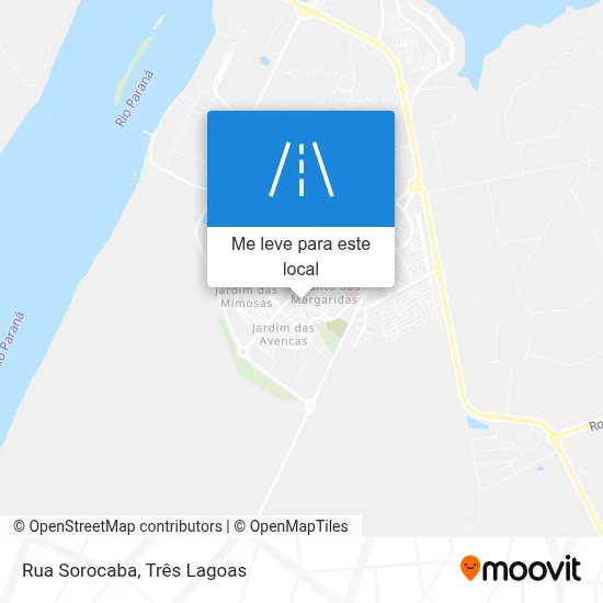 Rua Sorocaba mapa