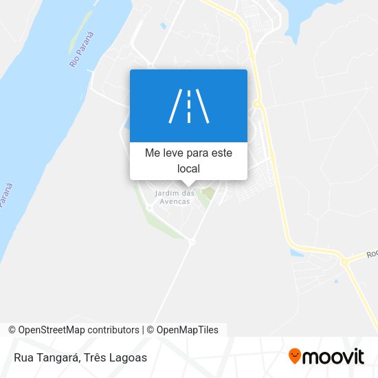 Rua Tangará mapa