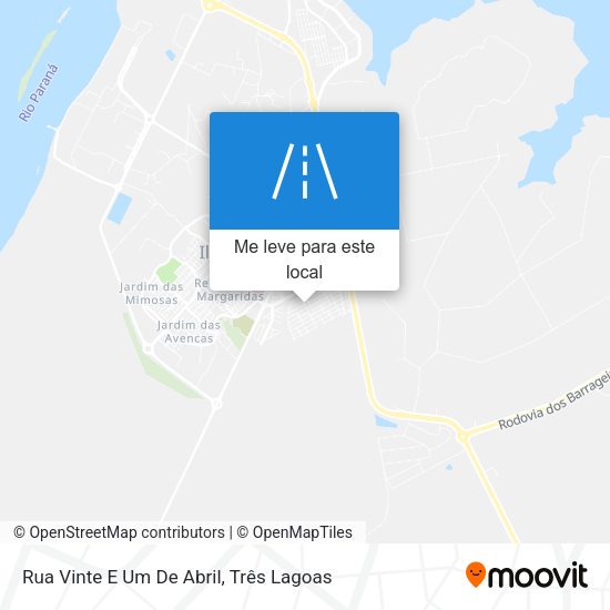 Rua Vinte E Um De Abril mapa