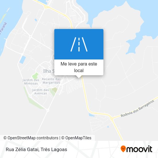 Rua Zélia Gatai mapa