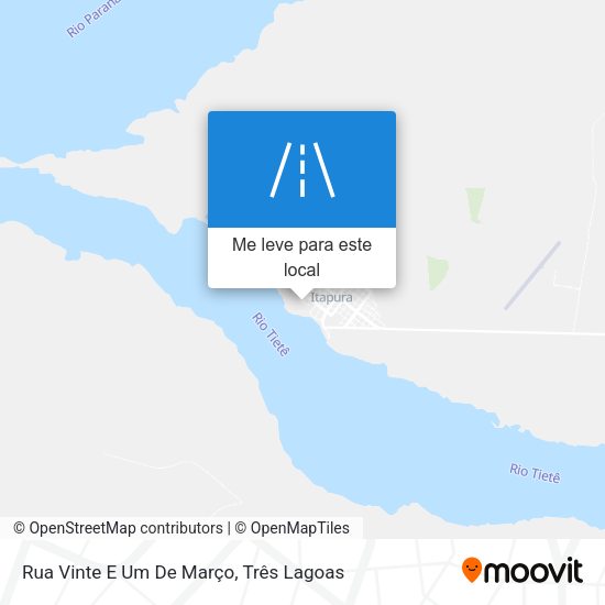 Rua Vinte E Um De Março mapa