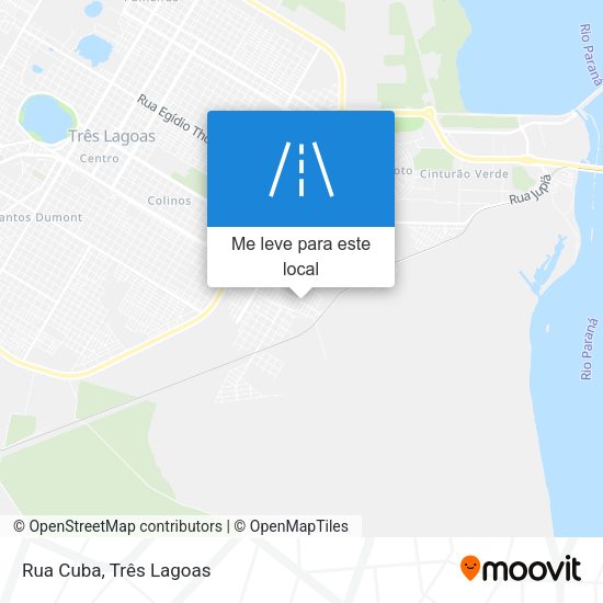 Rua Cuba mapa