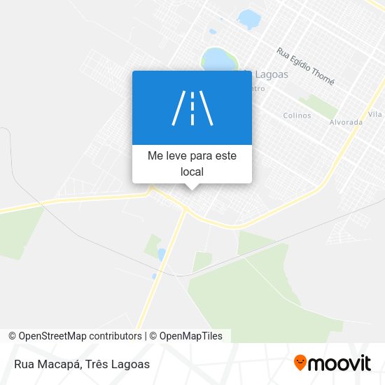 Rua Macapá mapa
