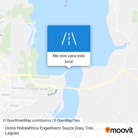 Usina Hidrelétrica Engenheiro Souza Dias mapa