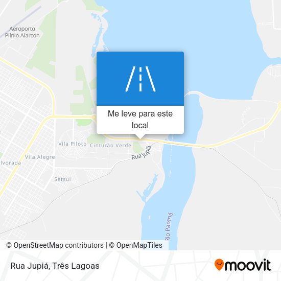 Rua Jupiá mapa