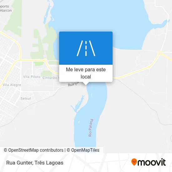 Rua Gunter mapa