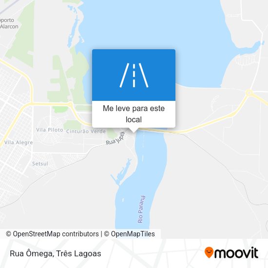 Rua Ômega mapa