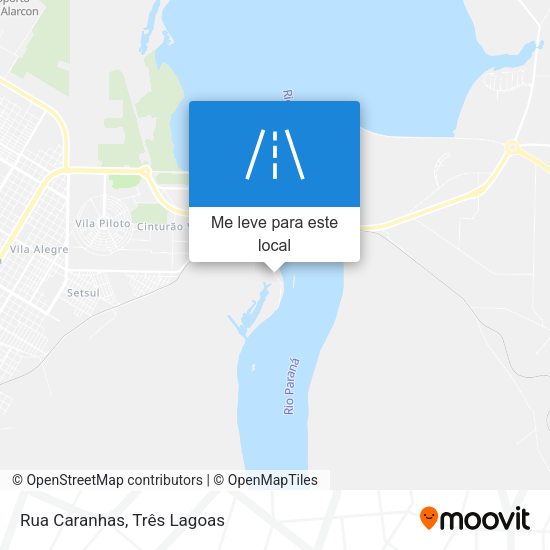 Rua Caranhas mapa