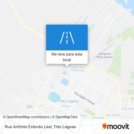 Rua Antônio Estevão Leal mapa
