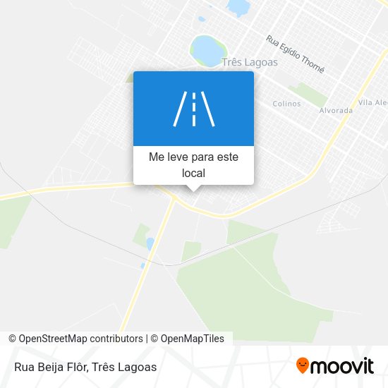 Rua Beija Flôr mapa