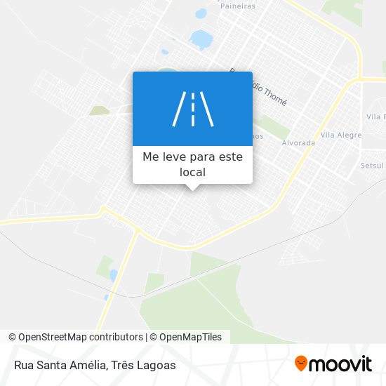 Rua Santa Amélia mapa