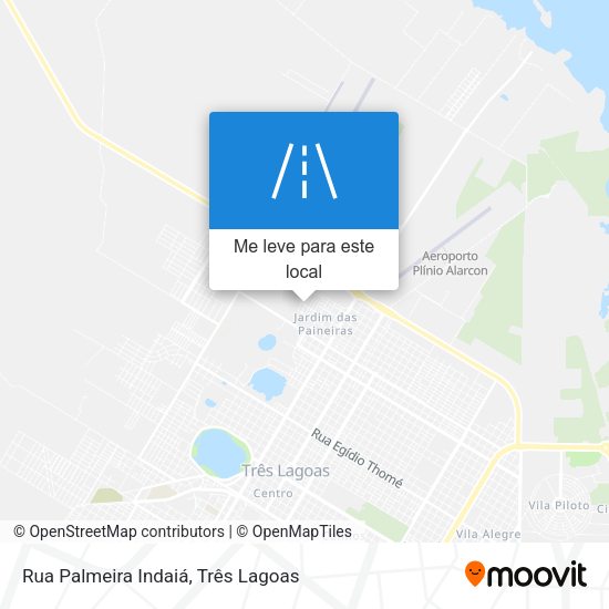 Rua Palmeira Indaiá mapa