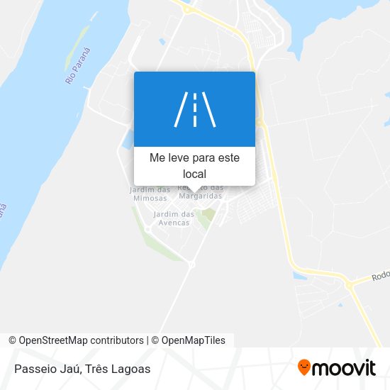 Passeio Jaú mapa