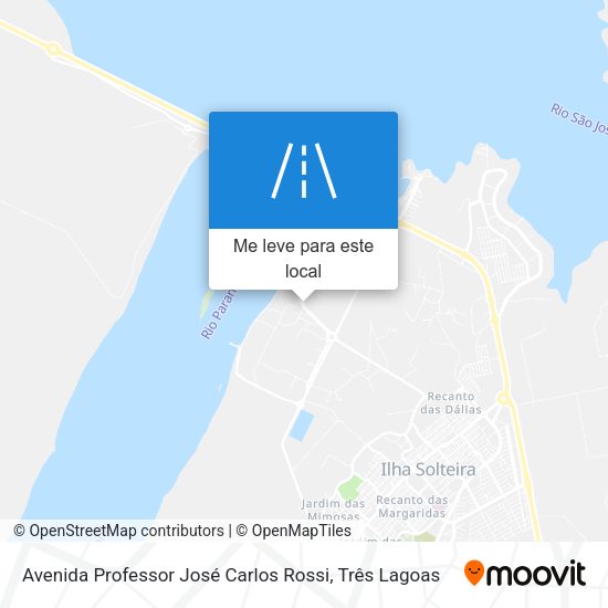 Avenida Professor José Carlos Rossi mapa