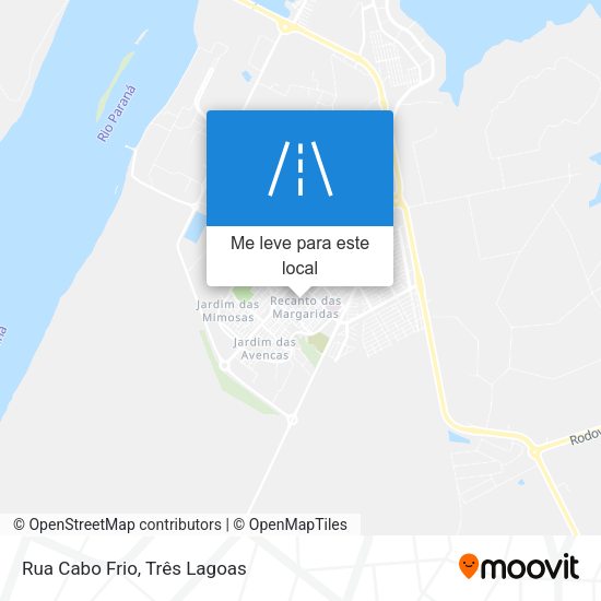 Rua Cabo Frio mapa