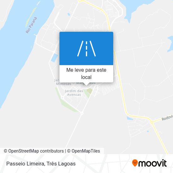 Passeio Limeira mapa