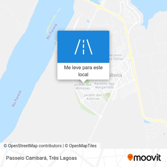 Passeio Cambará mapa