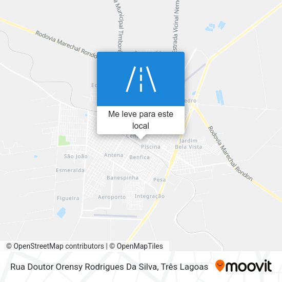 Rua Doutor Orensy Rodrigues Da Silva mapa