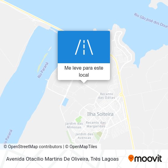 Avenida Otacílio Martins De Oliveira mapa