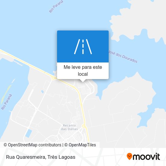 Rua Quaresmeira mapa