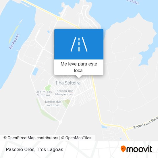 Passeio Orós mapa