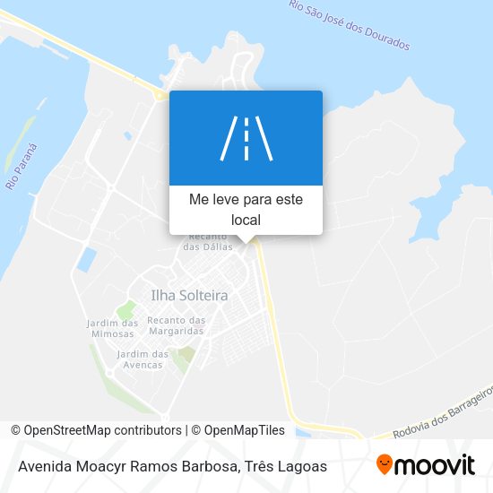 Avenida Moacyr Ramos Barbosa mapa